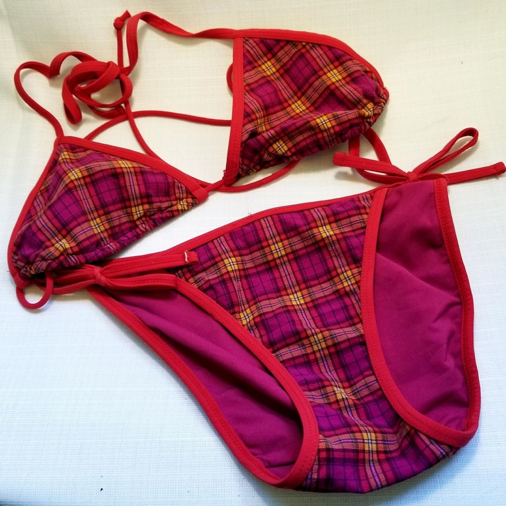 Aerie American Eagle Colorful Padded Bikini Set!